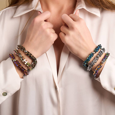 Classic Chrome | Monroe Links | Hourglass Bracelet